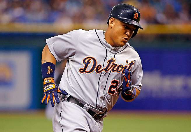 Miguel Cabrera is hitting .358 with 31 homers and 96 RBI, and currently leads the AL MVP race.